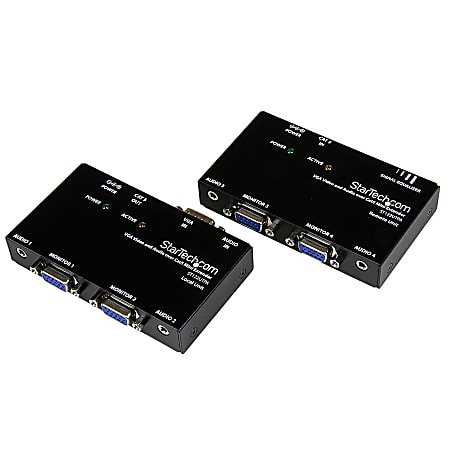 StarTech.com VGA Video Extender over Cat 5 with Audio - Up to 500ft (150m) - VGA over Cat5 Extender - ST122UTPA