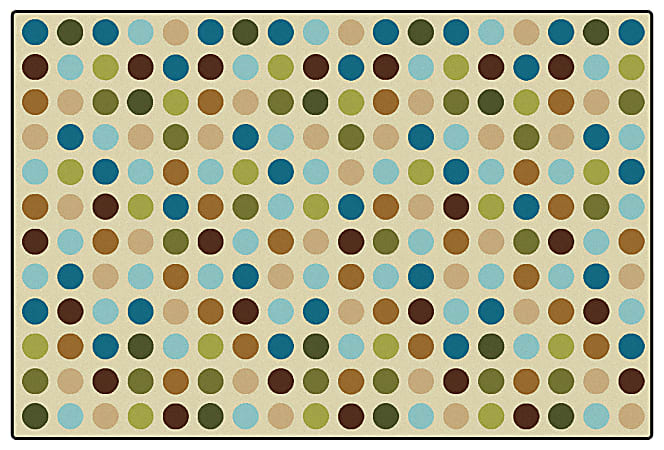 Carpets for Kids® KID$Value Rugs™ Microdots Decorative Rug, 3' x 4'6", Tan