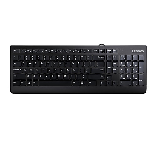 Lenovo 300 USB Keyboard Black GX30M39655 - Office Depot