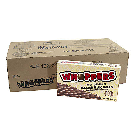 Whoppers Malted Milk Balls 4 Oz Box Pack Of 12 - Office Depot