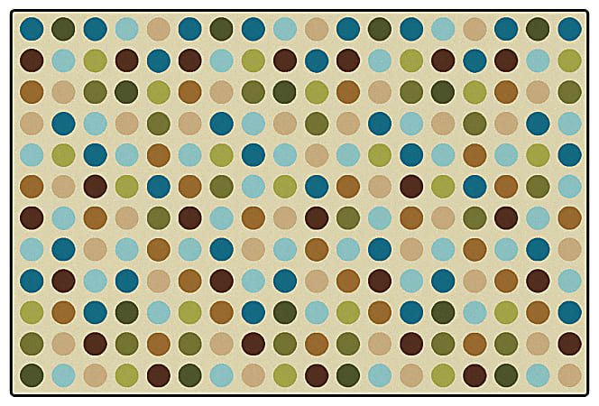 Carpets for Kids® KID$Value Rugs™ Microdots Decorative Rug, 4' x 6', Tan