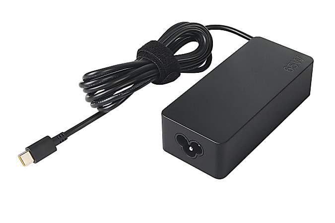 Lenovo® USB Type-C 65W AC Adapter, 5.9&#x27;, Black,
