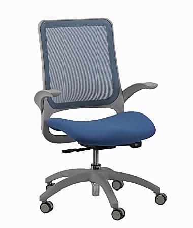 Eurotech Hawk Mesh Mid-Back Task Chair, Blue/Gray
