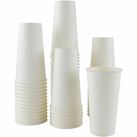 Genuine Joe 20 oz Disposable Hot Cups - 50 / Pack - 50 / Pack - White - Polyurethane - Coffee, Hot Drink, Picnic, Company, Tea, Hot Chocolate, Beverage Genuine Joe 20 oz Disposable Hot Cups - 50 / Pack - 50 / Pack - White - Polyurethane - Coffee, Hot Drink, Picnic, Company, Tea, Hot Chocolate, Beverage
