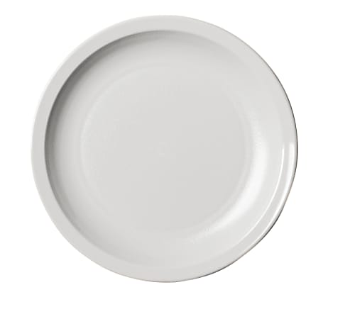 Cambro Camwear Round Dinnerware Plates, 6-1/2", White, Set Of 48 Plates