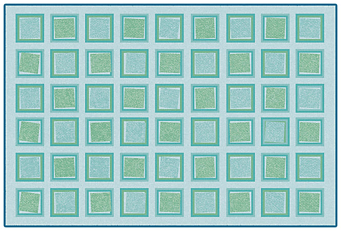 Carpets for Kids® KID$Value Rugs™ Squared Decorative Rug, 3' x 4'6", Green