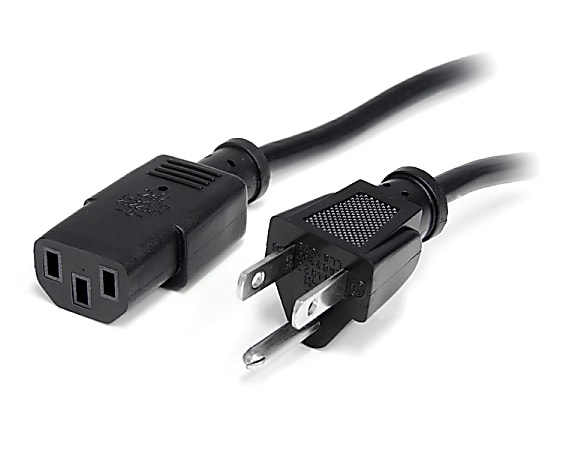 StarTech.com Computer Power Cord, 1'