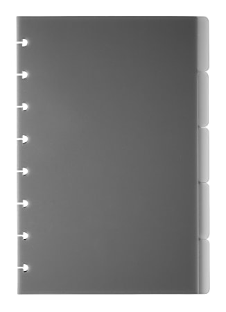 TUL® Discbound Tab Dividers, Junior Size, Gray, Pack Of 10 Dividers