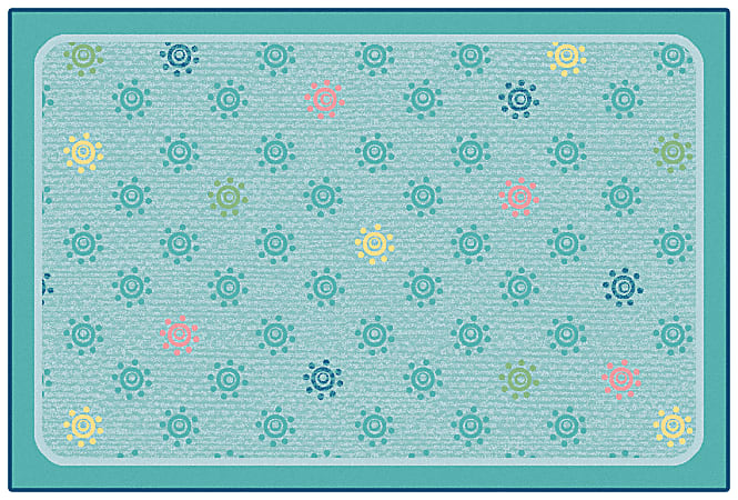 Carpets for Kids® KID$Value Rugs™ Sunshine Flowers Activity Rug, 3' x 4'6", Multicolor