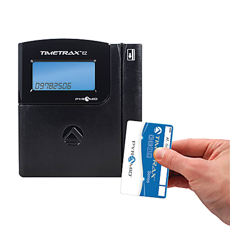 Pyramid TTEZ Automated Swipe Card Time Clock System - Office Depot