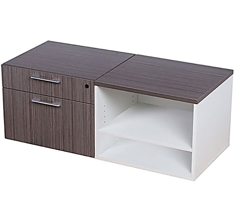Boss Office Products Simple System 48"W Side Cabinet, Driftwood
