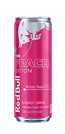 Red Bull Energy Drink, Peach Edition, 12 Oz