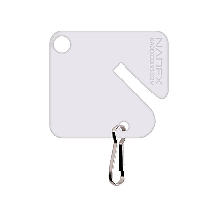 Nadex Slotted Key Tags White Pack Of 20