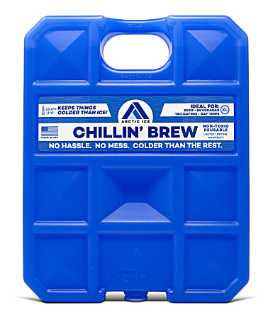 Arctic Ice Chillin' Brew Reusable Freezer Pack, 1.5 Lbs., Blue