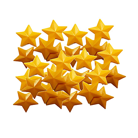 Kenson Parenting Solutions I Can Do It! Extra Stars, 4" x 4", Gold, Preschool - Grade 3, Pack Of 42 Stars