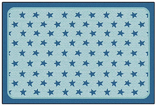 Carpets for Kids® KID$Value Rugs™ Super Stars Decorative Rug, 3' x 4'6", Dark Blue