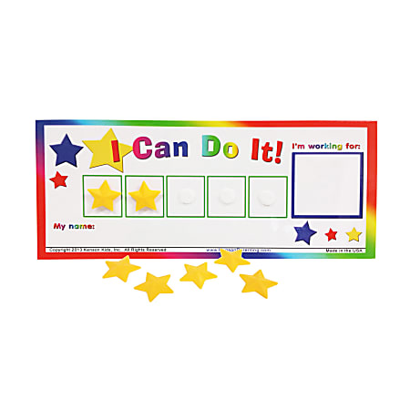 Kenson Parenting Solutions I Can Do It! Token Board, Star, Preschool - Grade 3