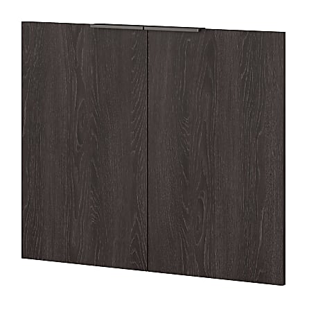 kathy ireland® Office by Bush Business Furniture Atria Door Kit For 5 Shelf Bookcase, Charcoal Gray, Standard Delivery