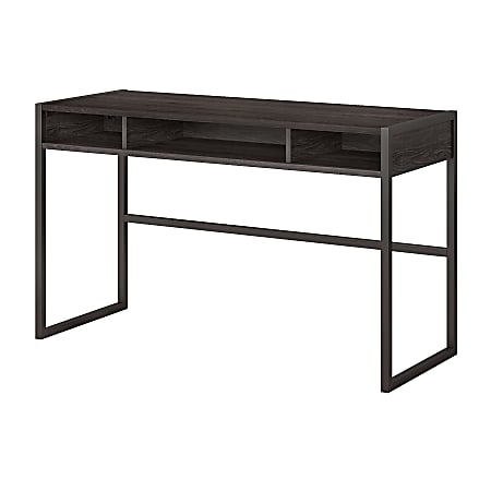 kathy ireland® Office by Bush Business Furniture Atria 48"W Desk Return, Charcoal Gray, Standard Delivery