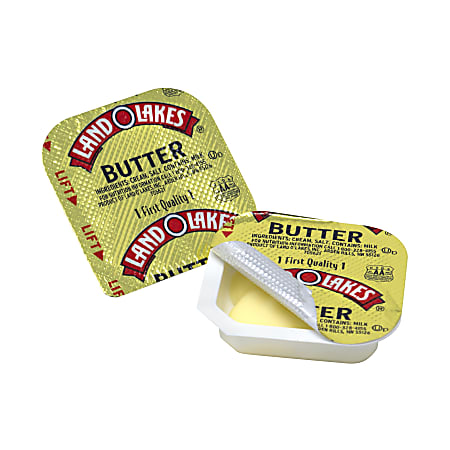 Land O'Lakes Butter Individual Serving Packets, 0.17 Oz, Pack Of 225 Packets