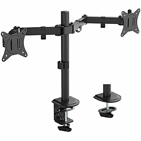 SIIG Articulating Dual Monitor Desk Mount - 13" to 27" - Adjustable - 2 Display(s) Supported - 13" to 27" Screen Support - CEMT0Q11S1