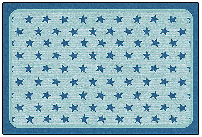 Carpets for Kids® KID$Value Rugs™ Super Stars Decorative Rug, 4' x 6', Dark Blue