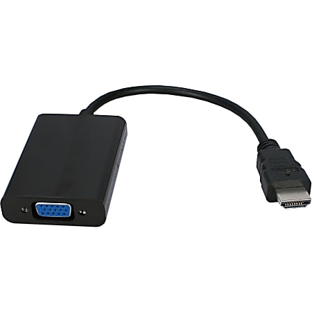 QVS HDMI to VGA Video with Audio Converter - Black
