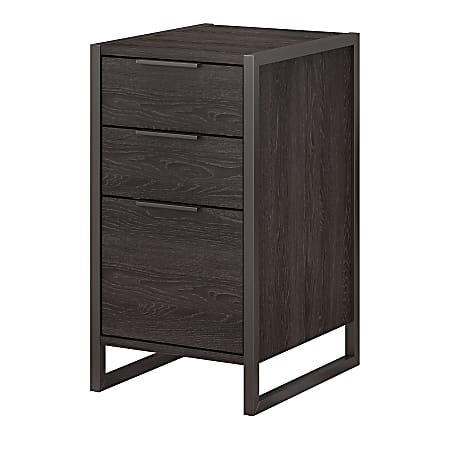 kathy ireland® Office by Bush Business Furniture Atria 19-2/3"D Vertical 3-Drawer File Cabinet, Charcoal Gray, Standard Delivery