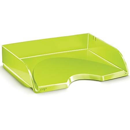 CEP Landscape Letter Tray - 2.6" Height x 13.4" Width10.4" Length - Desktop - Green - Polystyrene - 1 Each