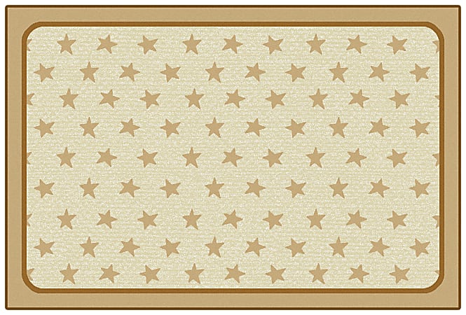 Carpets for Kids® KID$Value Rugs™ Super Stars Decorative Rug, 3' x 4'6", Tan