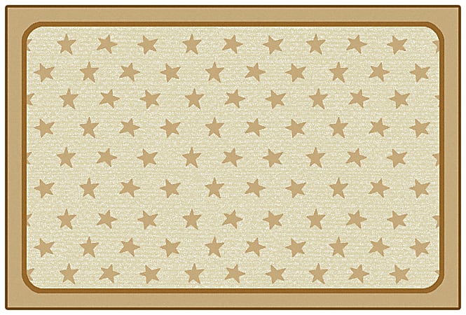 Carpets for Kids® KID$Value Rugs™ Super Stars Decorative Rug, 4' x 6', Tan