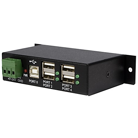 StarTech.com 4-Port USB 2.0 Hub - Add four rugged external USB 2.0 ports from a single USB connection - ST4200USBM