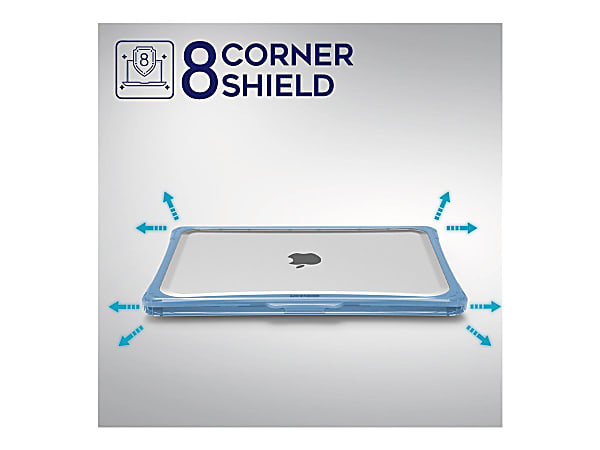 iBenzer Hexpact SecureLock - Notebook shell case - serenity blue - for Apple MacBook Air (15.3 in)