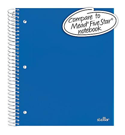 Office Depot Brand Stellar Poly Notebook 4 12 x 7 1 Subject