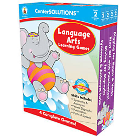 Carson-Dellosa CenterSOLUTIONS™ Learning Games, Language Arts, Grade 2