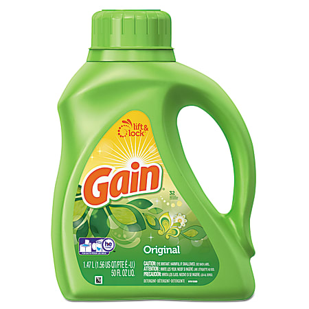 Gain® Liquid Laundry Detergent, Original, 50 Oz, Pack Of 6