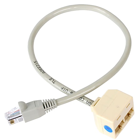 StarTech.com 2-to-1 RJ45 Splitter Cable Adapter - Network splitter - RJ-45 (M) - RJ-45 (F) - Connect two 10/100 Ethernet devices to a single Cat5/Cat5e cable drop