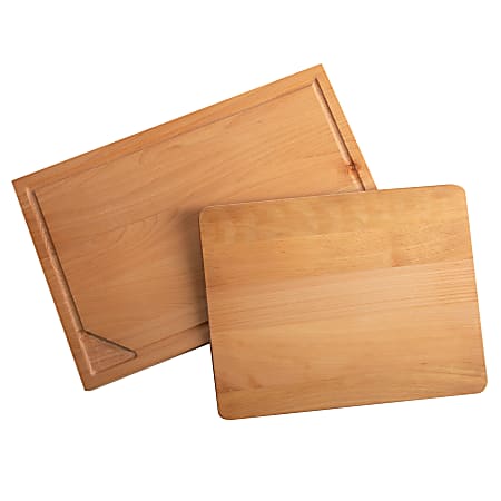 Martha Stewart 2-Piece Beechwood Cutting Board Set, Brown