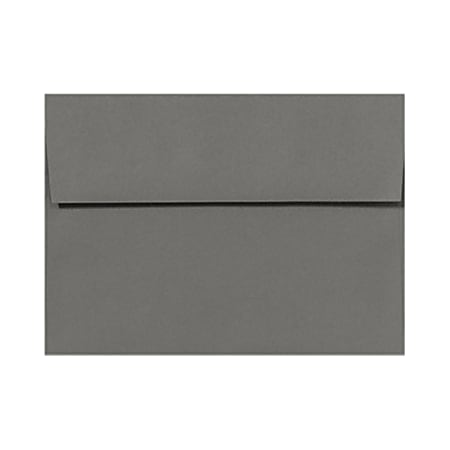 LUX Invitation Envelopes, #4 Bar (A1), Peel & Press Closure, Smoke Gray, Pack Of 250