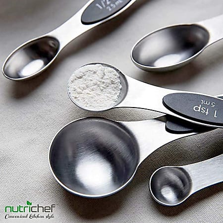 NutriChef 6-Piece Magnetic Measuring Spoon Set NCMMS8 - The Home Depot