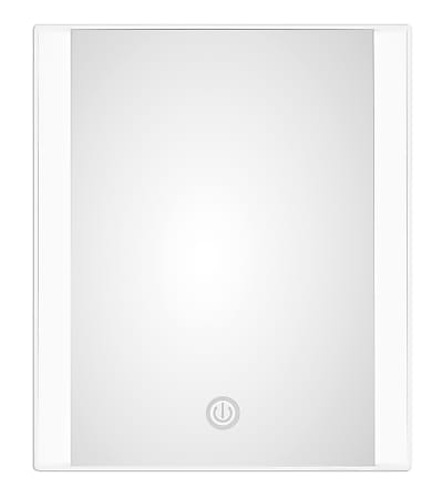 Conair® 1x Magnification LED Lighted Mirror, 10-3/4”H x 8-1/8”W x 1-5/8”D, White