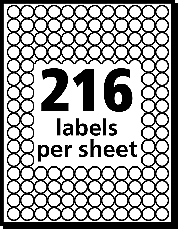 Avery 5796 Removable Round Labels - Office Depot