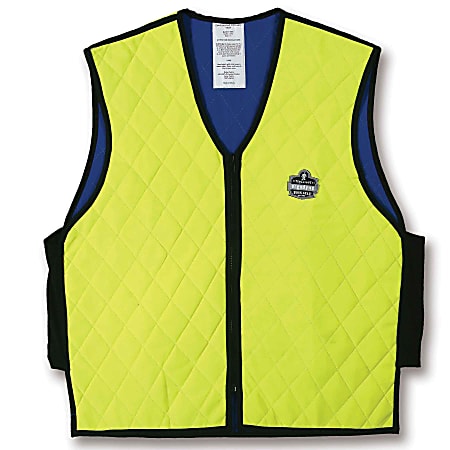 Ergodyne Chill-Its Evaporative Cooling Vest, 3X, Lime, 6665 