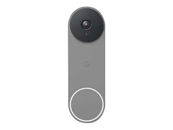Google Nest 2nd gen - Smart doorbell - with camera - wired - wireless - 802.11a/b/g/n/ac, Bluetooth LE - 2.4 Ghz, 5 GHz - ash