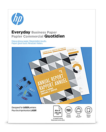 HP Everyday Business Paper for Laser Printers, Glossy,