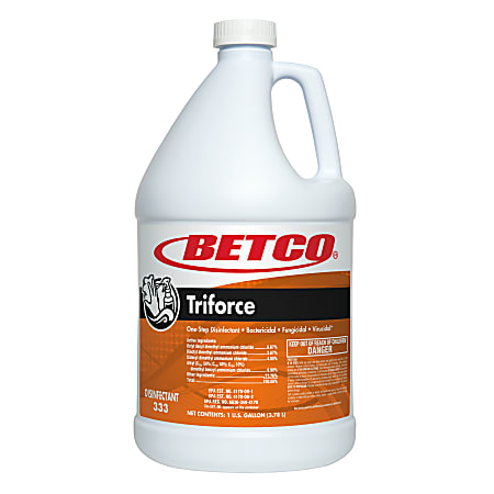 Betco® Triforce Disinfectants, Fresh Scent, 142.24 Oz, Orange, Pack Of 4 Disinfectants
