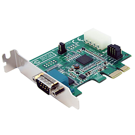 StarTech.com Replaced by PEX1S953LP - 1-Port RS232 DB9 Serial Port - PCI Express Serial Card - Low Profile PCI-Express 16C950 Serial Card - pci express serial card - pci-e serial card - pci express RS232 - rs232 card - pci serial adapter