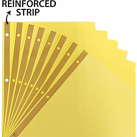 Business Source Reinforced Insertable Tab Indexes - 8 x Divider(s) - 8 Tab(s)/Set1.50