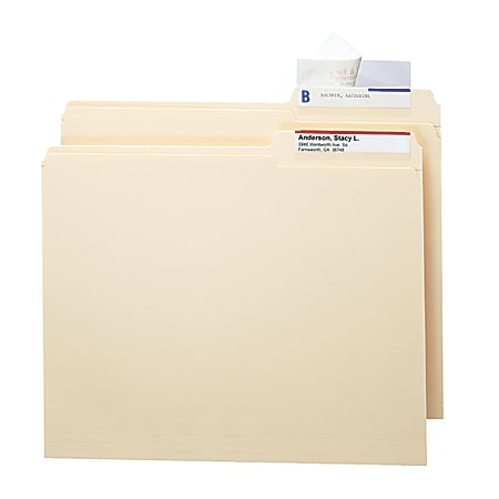 Smead® Seal And View® Clear Tab® Label Protectors, CLL, 3 1/2" x 1 11/16", Box Of 100