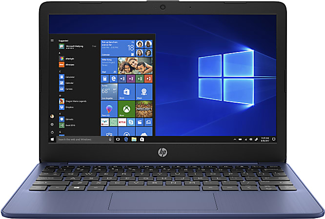 HP Stream 11-ak0010nr Laptop, 11.6" Screen, Intel® Celeron®, 4GB Memory, 32GB eMMC, Windows® 10 Home S-Mode, 16V14UA#ABA